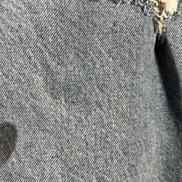 Old Navy Light Blue Extra High-Rise Sky-Hi Straight Distressed Jeans - Picture 14 of 14